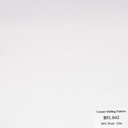 B51.042 Kaki Kevinlli - Vải Kaki - Trắng Trơn